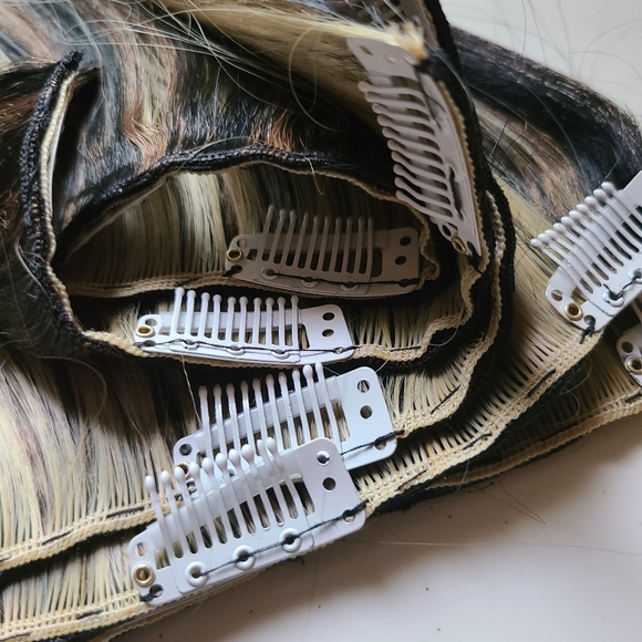 🆕️ 5 pcs 12 inch Double Wefted Clip in Set - Picture 5 of 11